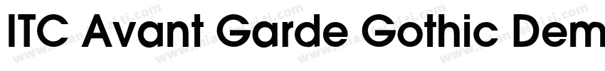 ITC Avant Garde Gothic Demi Conden字体转换